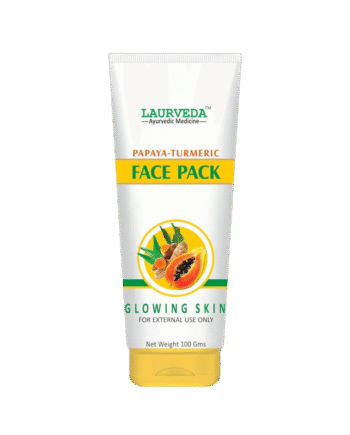 LAURVEDA Papaya Turmeric Face Pack I 100gm I For Glowing Skin I Effective against Dark circles and Hyperpigmentation. Brand: LAURVEDA